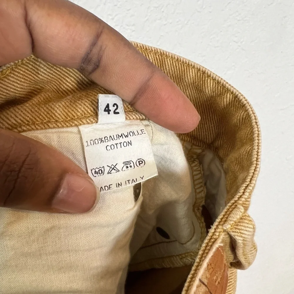 Jil Sander Vintage High Waist Split-hem Jeans